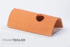 Aquariumkeramik Axolotl Tunnel Mit Fenster 18-20 Cm Terra