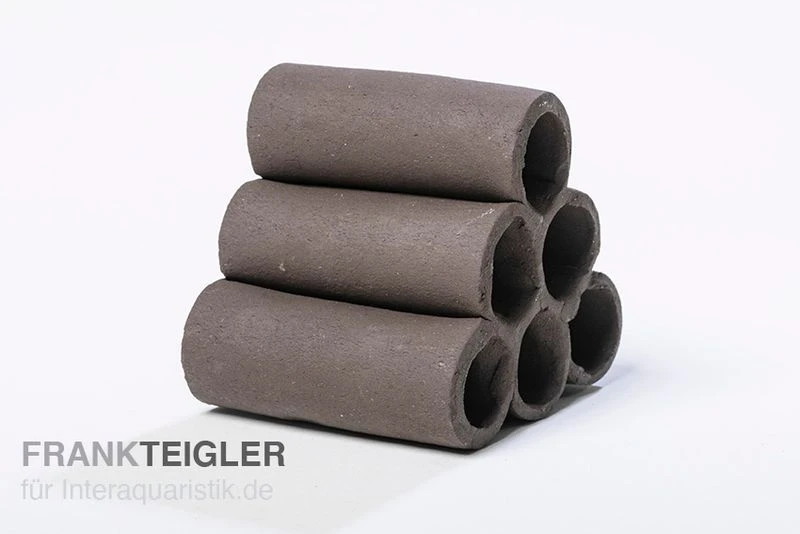 Aquariumkeramik Röhrenturm Modell B Schwarz 3 Aquariumkeramik Röhrenturm Modell B Schwarz