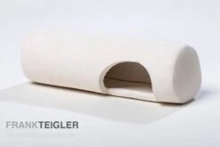 Aquariumkeramik Seiteneingangshöhle Wels 16 Cm Weiß