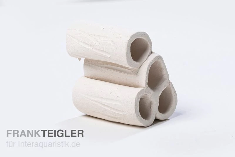 Aquariumkeramik Röhrenturm Modell C Weiß 3 Aquariumkeramik Röhrenturm Modell C Weiß