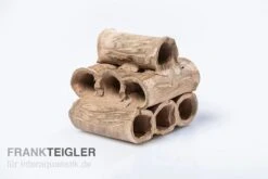 Aquariumkeramik Röhrenturm Modell D Dreifarbig