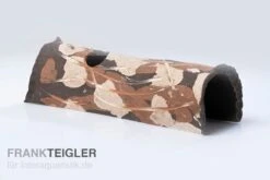 Aquariumkeramik Axolotl Tunnel Mit Fenster 30 Cm Camouflage