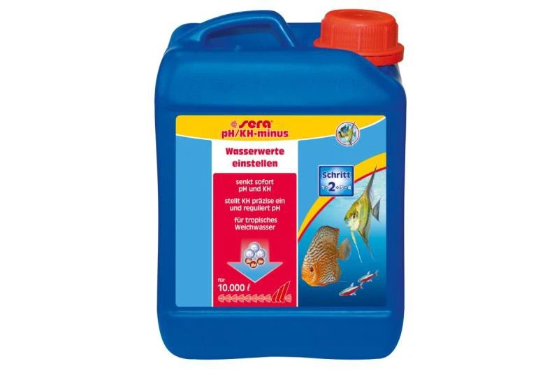 Sera PH / KH - Minus - 2.500 Ml - Reichweite: 10.000 Liter 3 Sera PH / KH - Minus - 2.500 Ml - Reichweite: 10.000 Liter