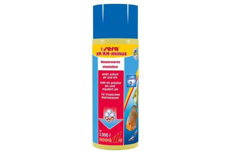 Sera PH / KH - Minus - 500 Ml - Reichweite: 2.000 Liter 3 Sera PH / KH - Minus - 500 Ml - Reichweite: 2.000 Liter