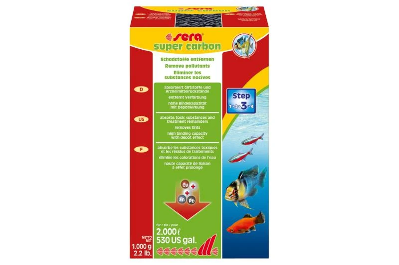 Sera Super Carbon, 1.000 Gramm, Reichweite Für Bis Zu 2.000 Liter 3 Sera Super Carbon, 1.000 Gramm, Reichweite Für Bis Zu 2.000 Liter